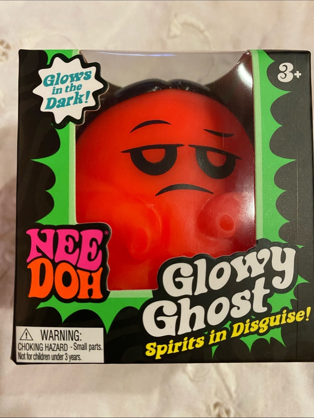 Needoh Glowy Ghost Kids squishy - orange